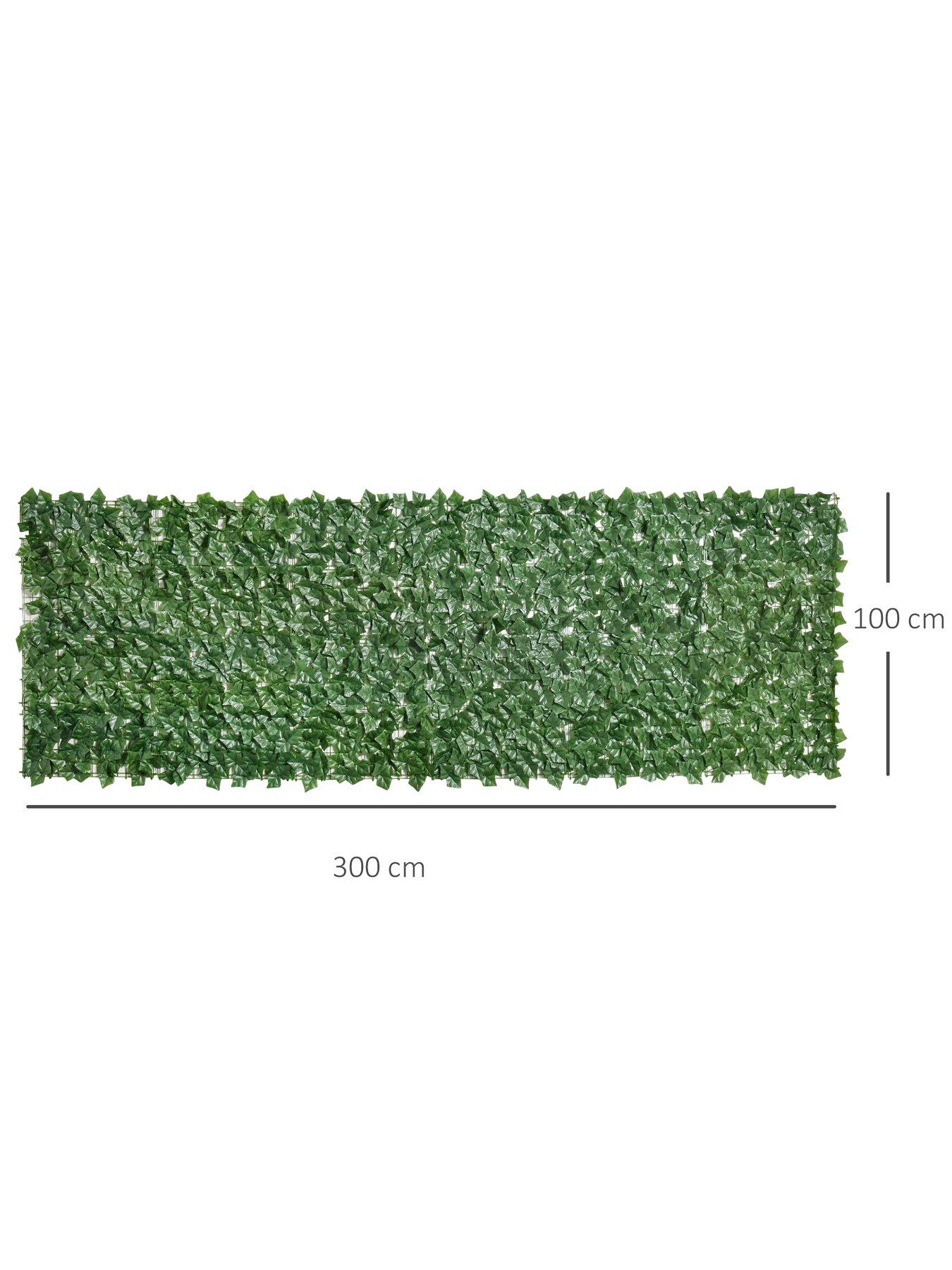Image 2 of 6 of OutSunny Artificial Leaf Garden Screen Panel