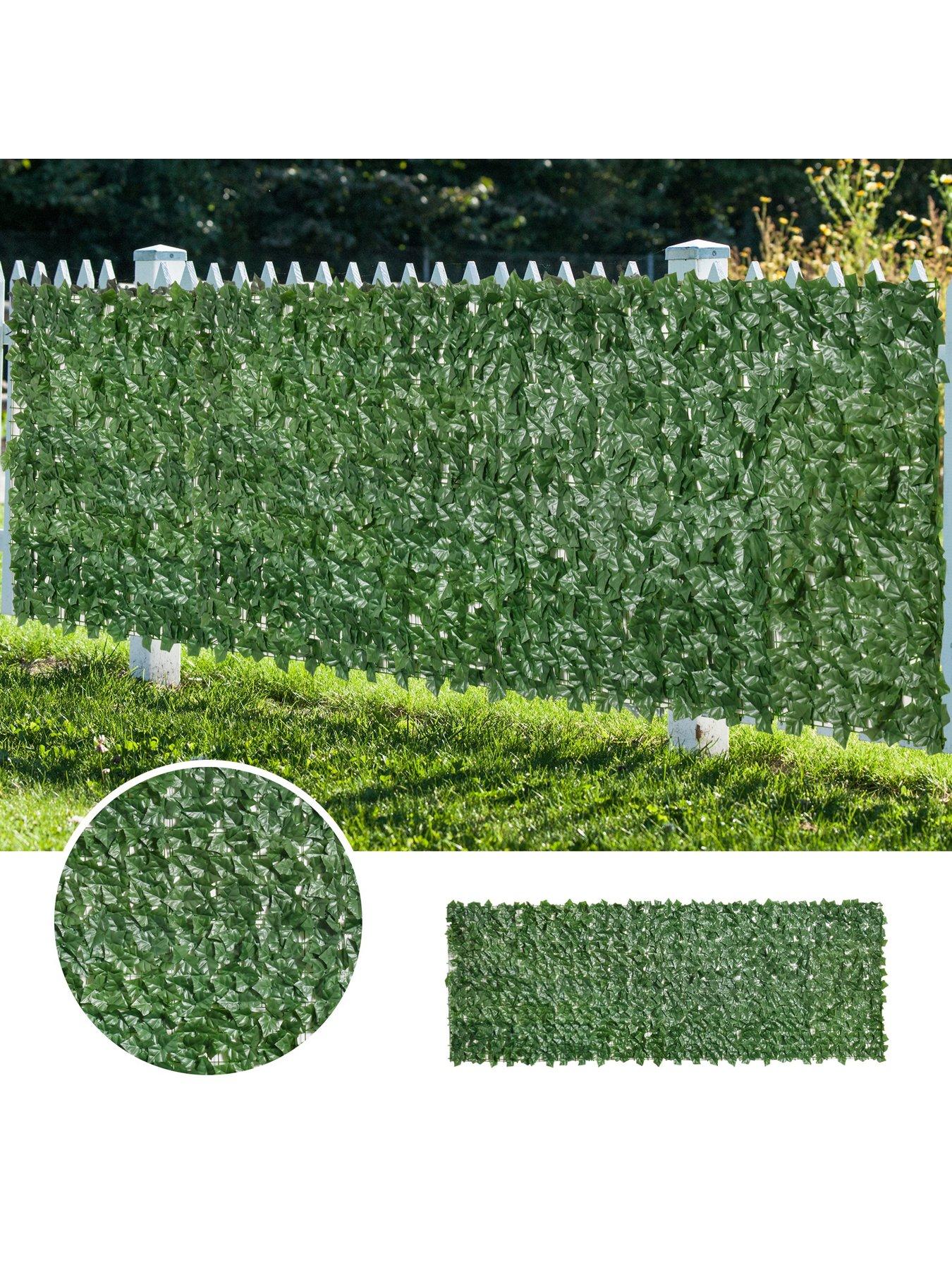 Image 5 of 6 of OutSunny Artificial Leaf Garden Screen Panel