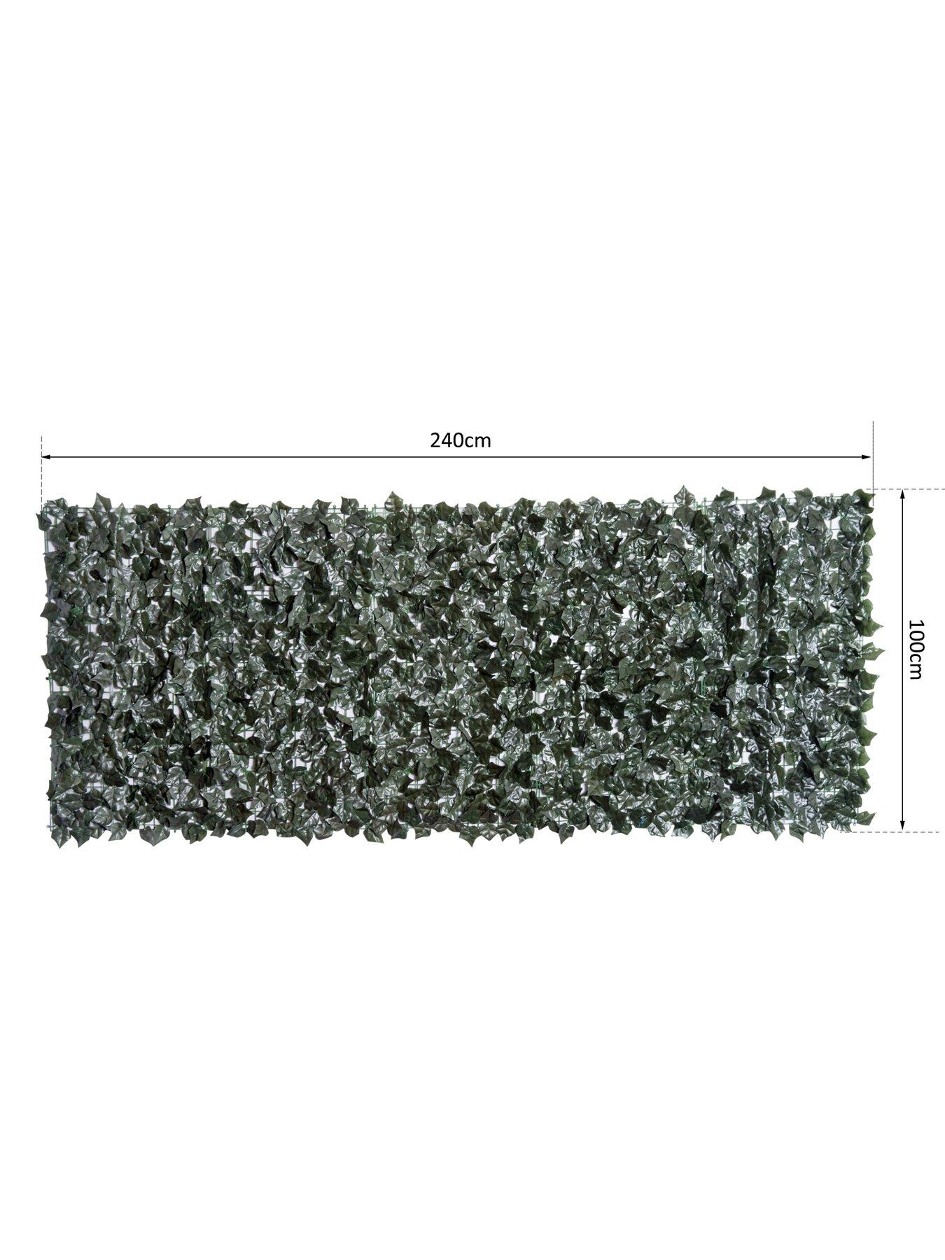  image of outsunny-artificial-leaf-garden-screen-panel