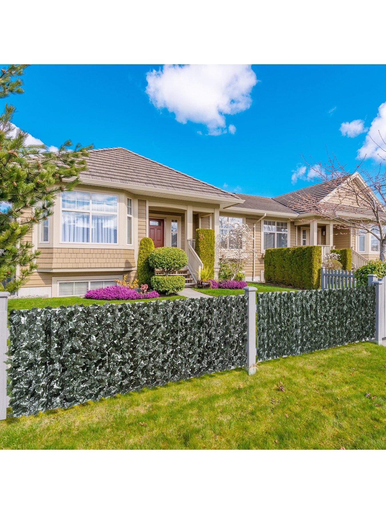  image of outsunny-artificial-leaf-garden-screen-panel
