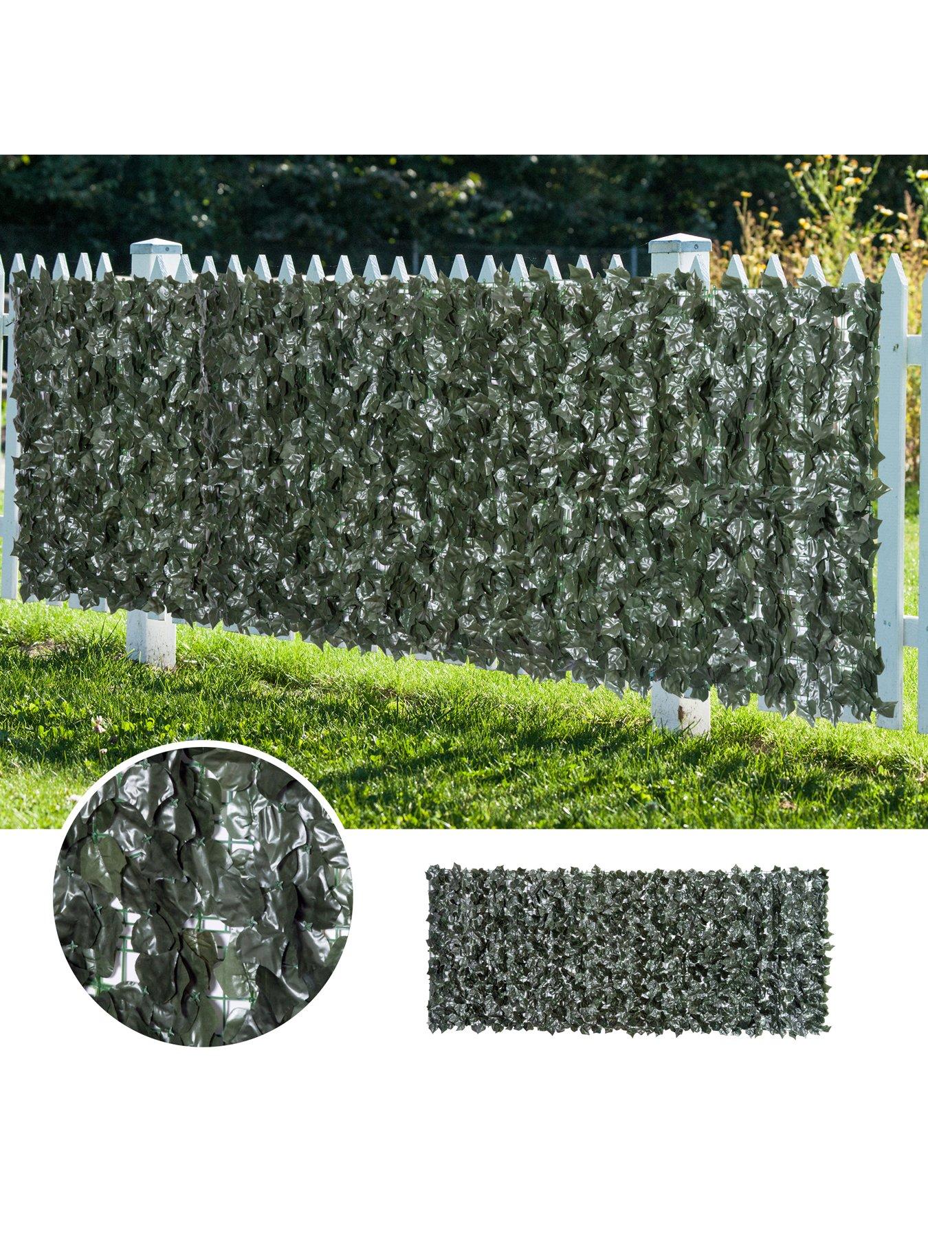  image of outsunny-artificial-leaf-garden-screen-panel