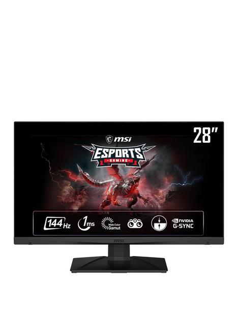 msi-optix-mag281urf-28-inch-4k-ultra-hd-144hz-hdmi-21-rapid-ips-g-sync-compatible-flat-console-gaming-monitor