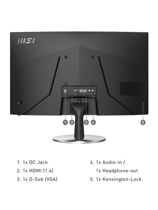 stillFront image of msi-pro-mp242c-24-inch-full-hd-75hz-1ms-amd-freesync-1500r-curved-console-gaming-monitor