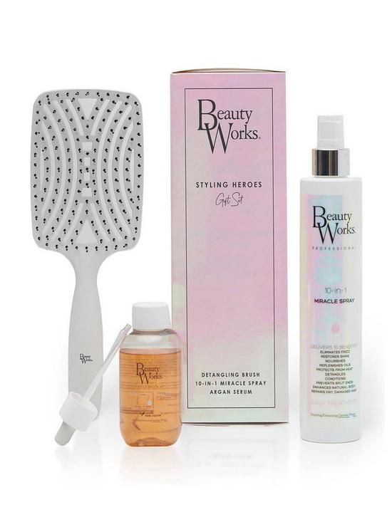 front image of beauty-works-10-in-1-miracle-spray-x-argan-serum-giftset