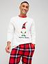 image of very-man-mens-gnome-matchingnbspfamily-christmas-pyjamas-redwhite