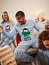  image of very-man-mens-penguinnbspmatching-family-christmas-pyjamas-light-bluenbsp