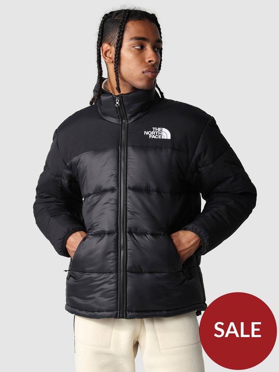 front image of the-north-face-himalayan-insulated-jacket-black