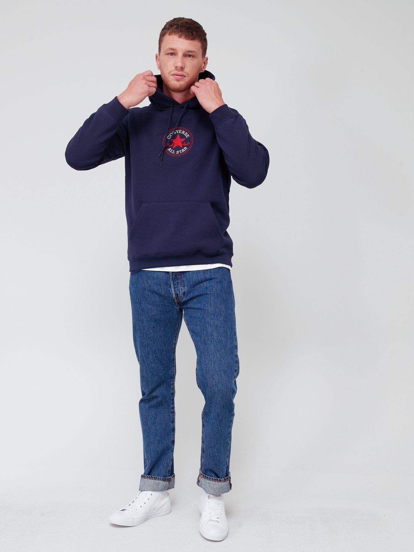 navy converse hoodie