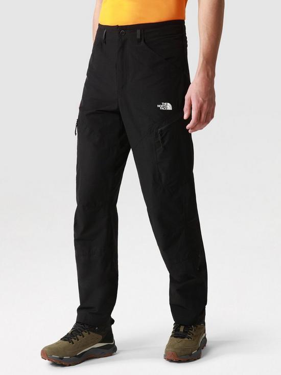 front image of the-north-face-exploration-tapered-pants-black