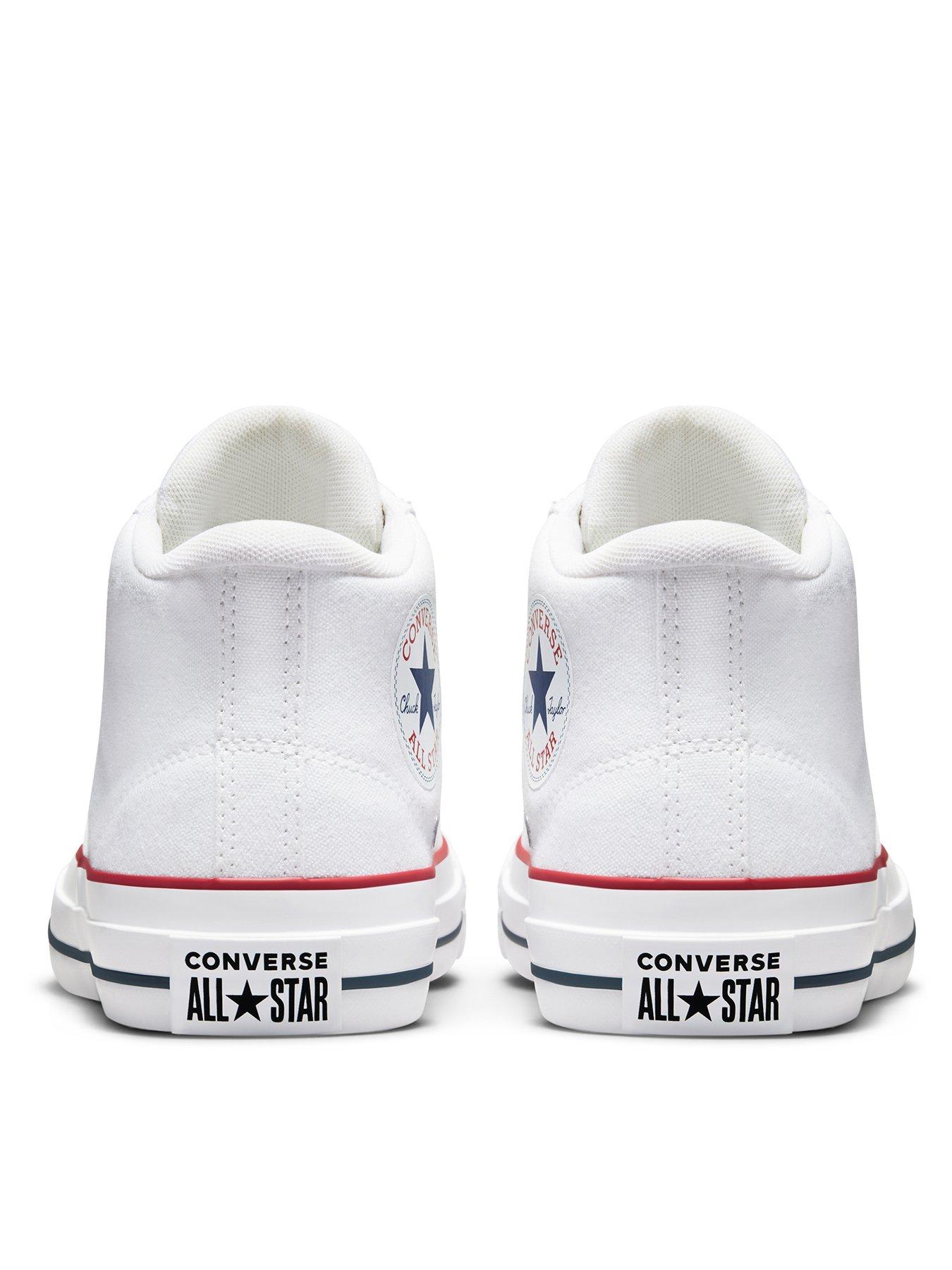 Converse white red and on sale blue