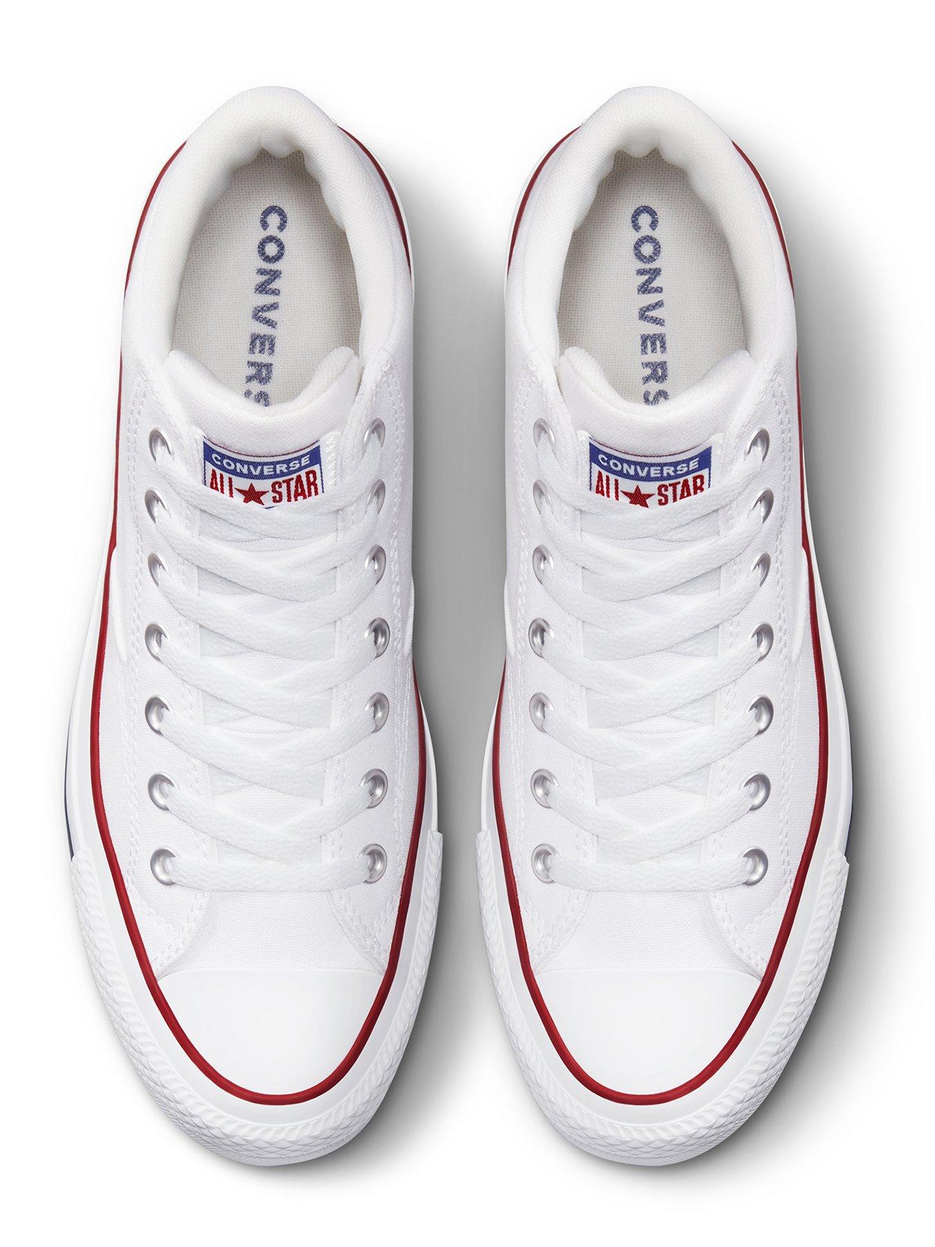  image of converse-mens-malden-street-mid-trainers-white