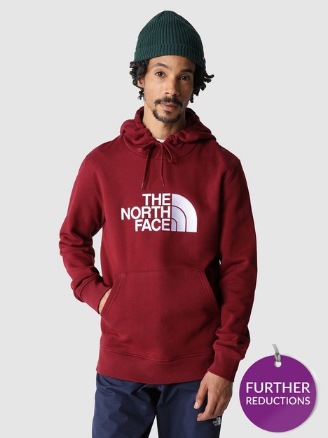 the-north-face-drew-peak-pullover-hoodie-red