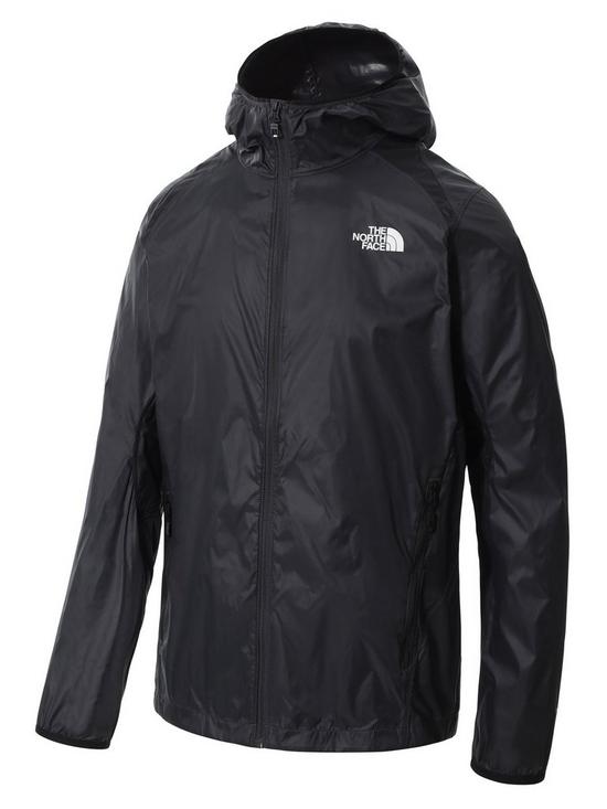 front image of the-north-face-athletic-outdoornbspwind-full-zip-jacket-blacknbsp
