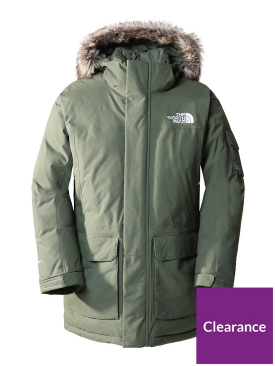 front image of the-north-face-mcmurdo-jacket-green