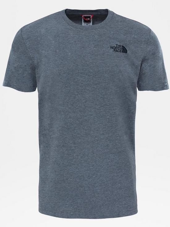 front image of the-north-face-short-sleevenbspredbox-t-shirt-grey