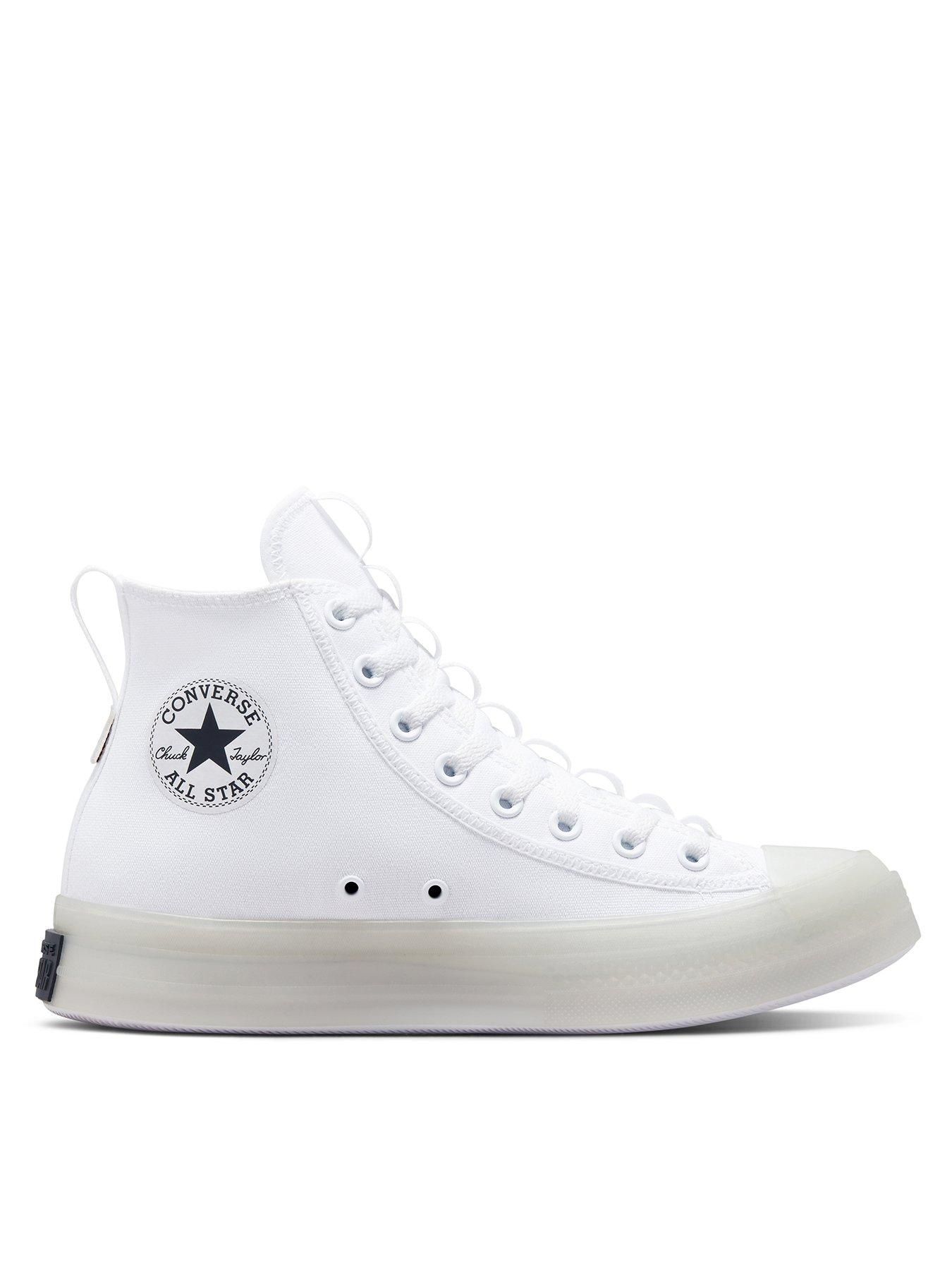 Converse chuck taylor all cheap star hi plimsolls in white