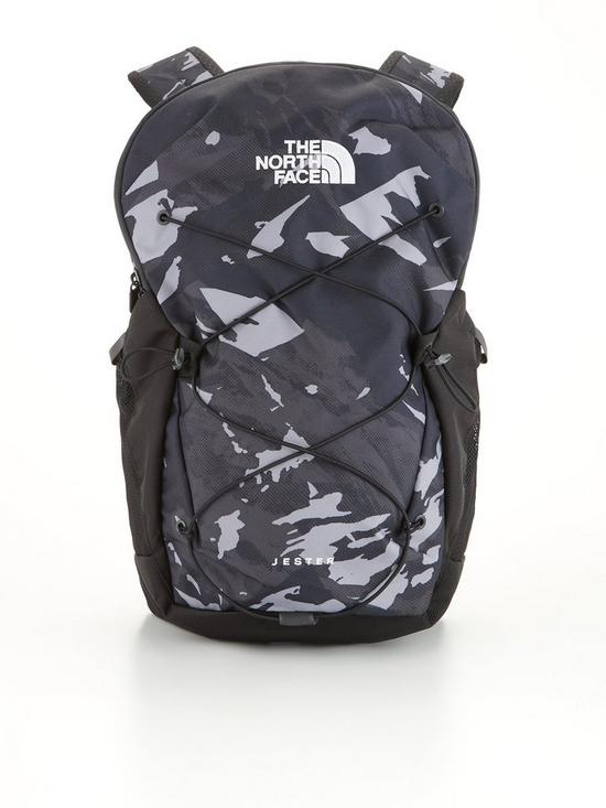 front image of the-north-face-jester-backpack-grey
