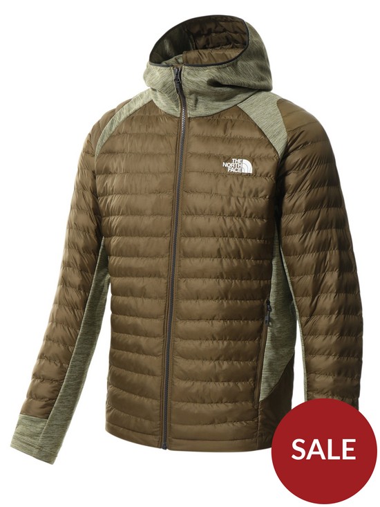 front image of the-north-face-ao-insulation-hybrid-jacket-green
