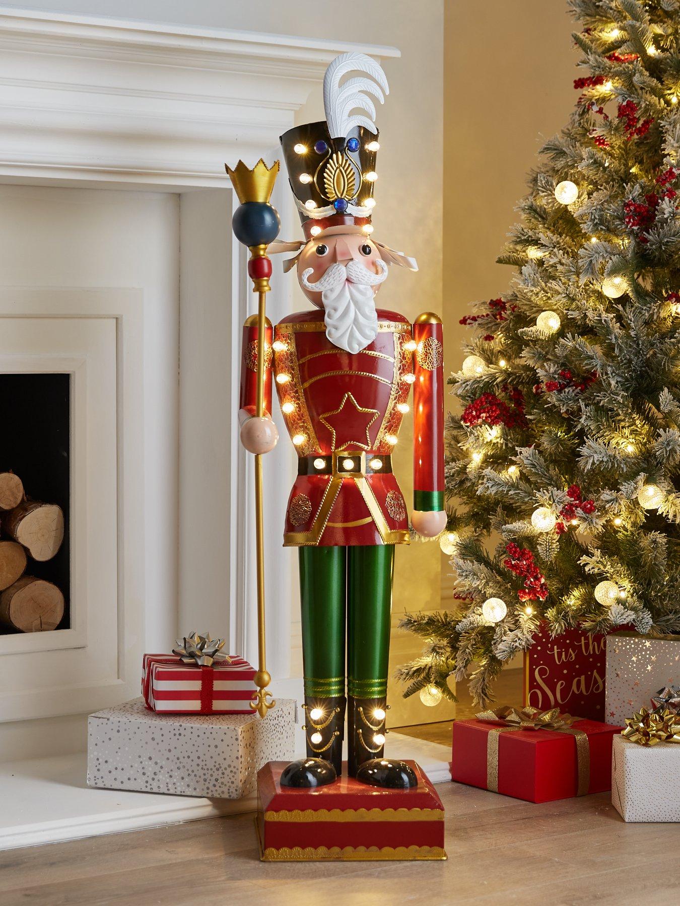 Image 1 of 5 of Three Kings 120 cm Lit Giant Christmas Nutcracker - Traditional