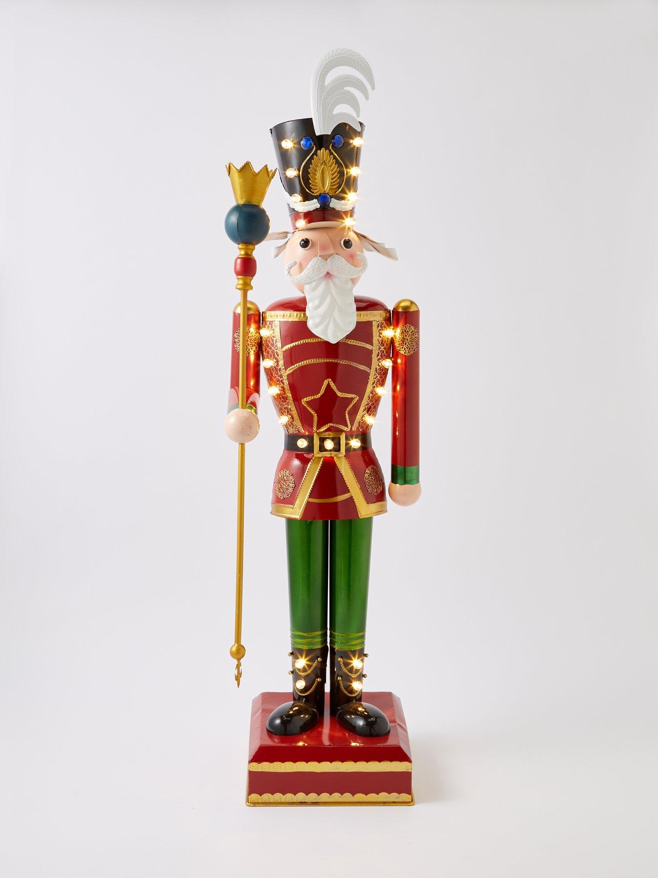 Three Kings 120 cm Lit Giant Christmas Nutcracker Traditional