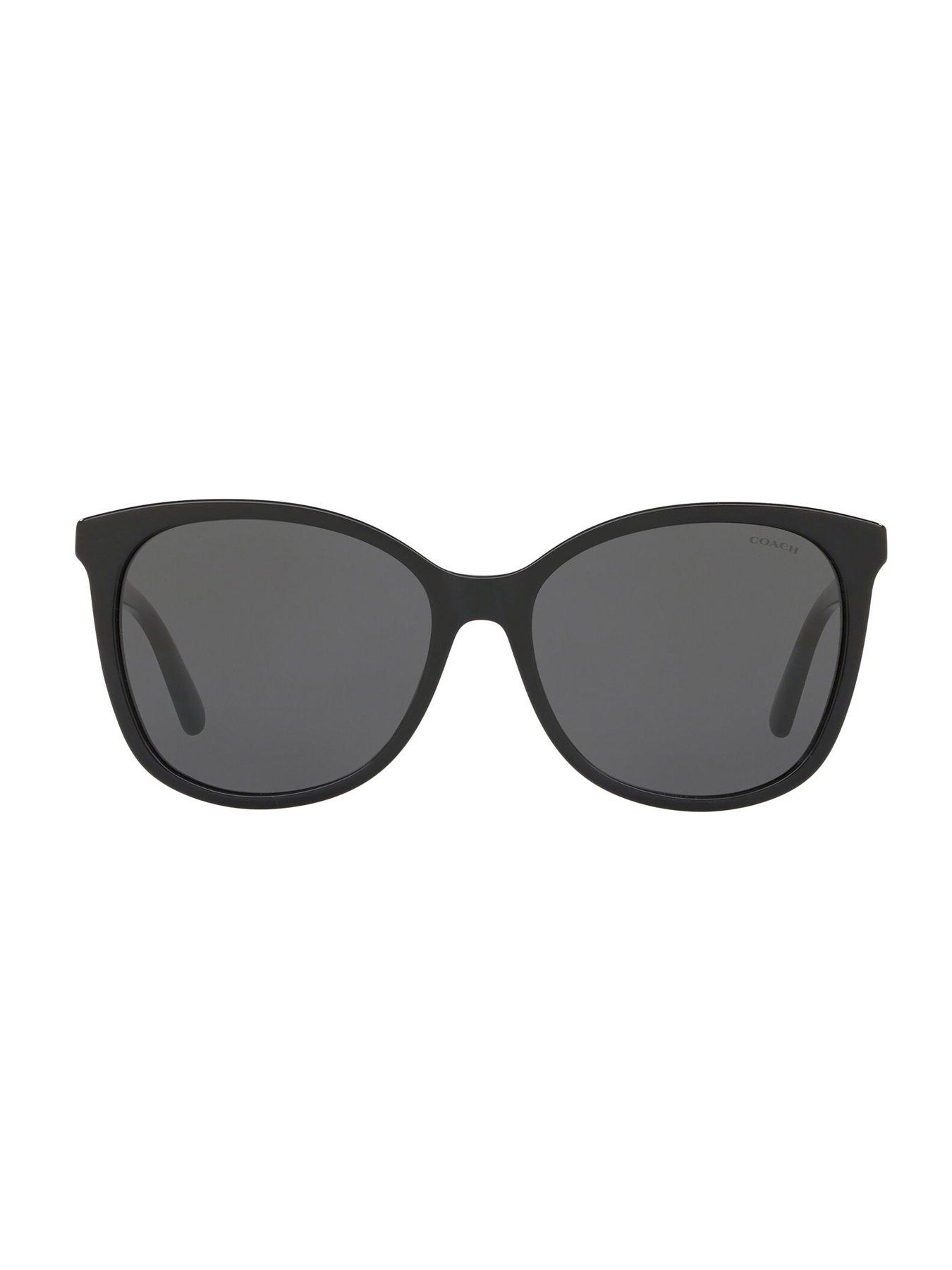 Image 2 of 4 of COACH HC8271U Butterfly Dark Lens Sunglasses - Black