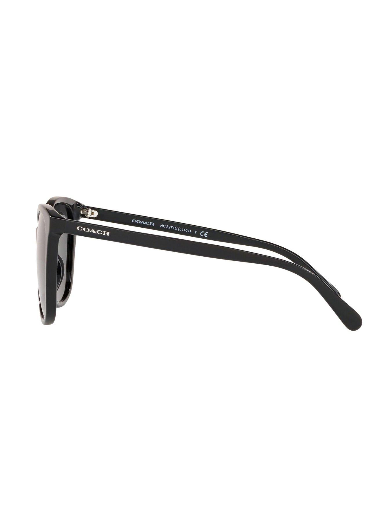 Image 3 of 4 of COACH HC8271U Butterfly Dark Lens Sunglasses - Black