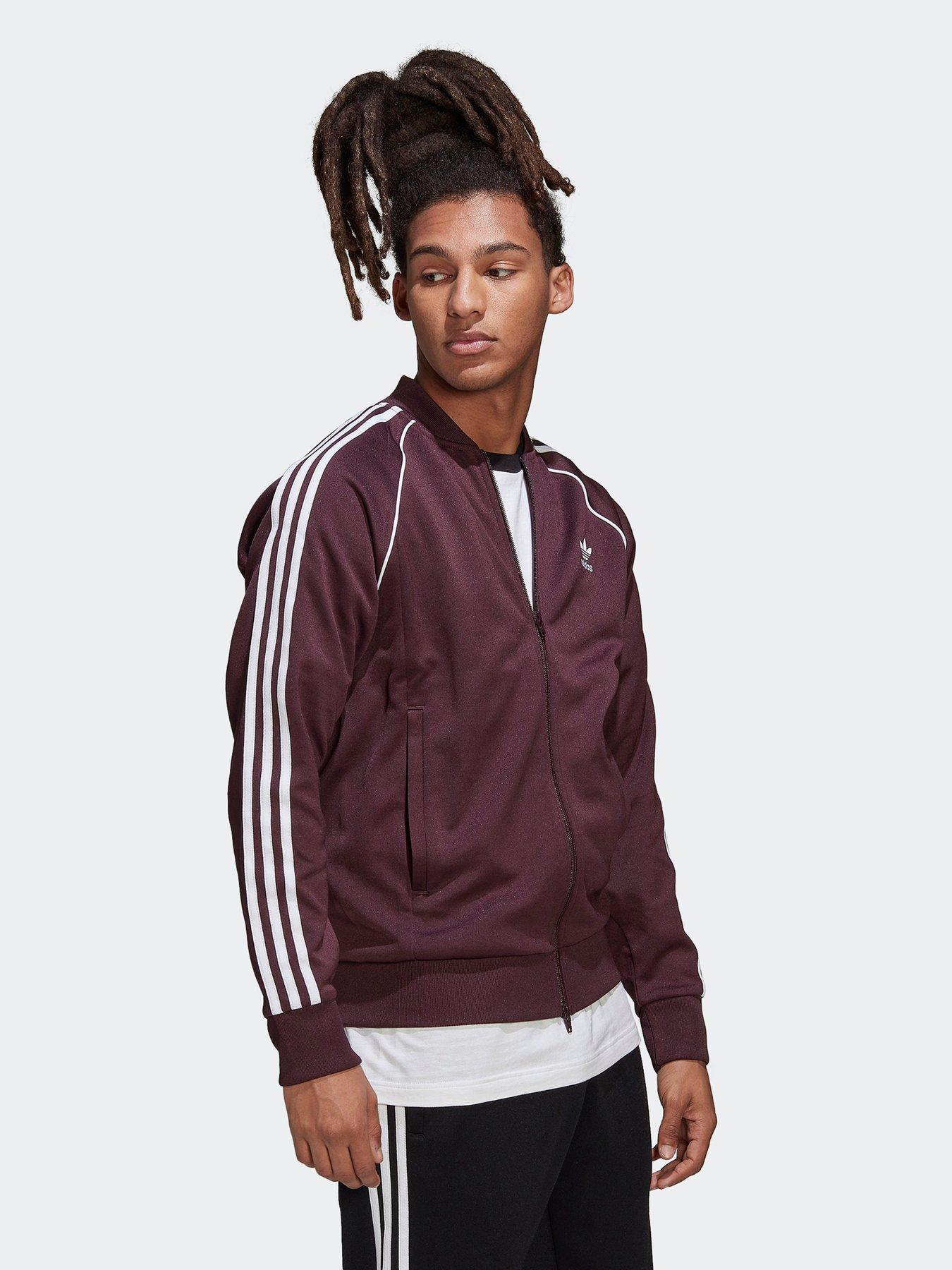 Adidas store sst burgundy