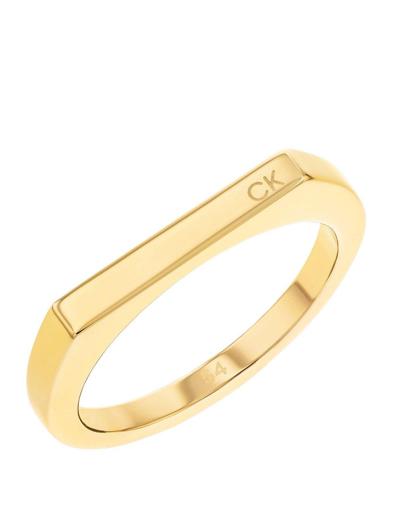 Image 1 of 2 of Calvin Klein Faceted Ladies Ring