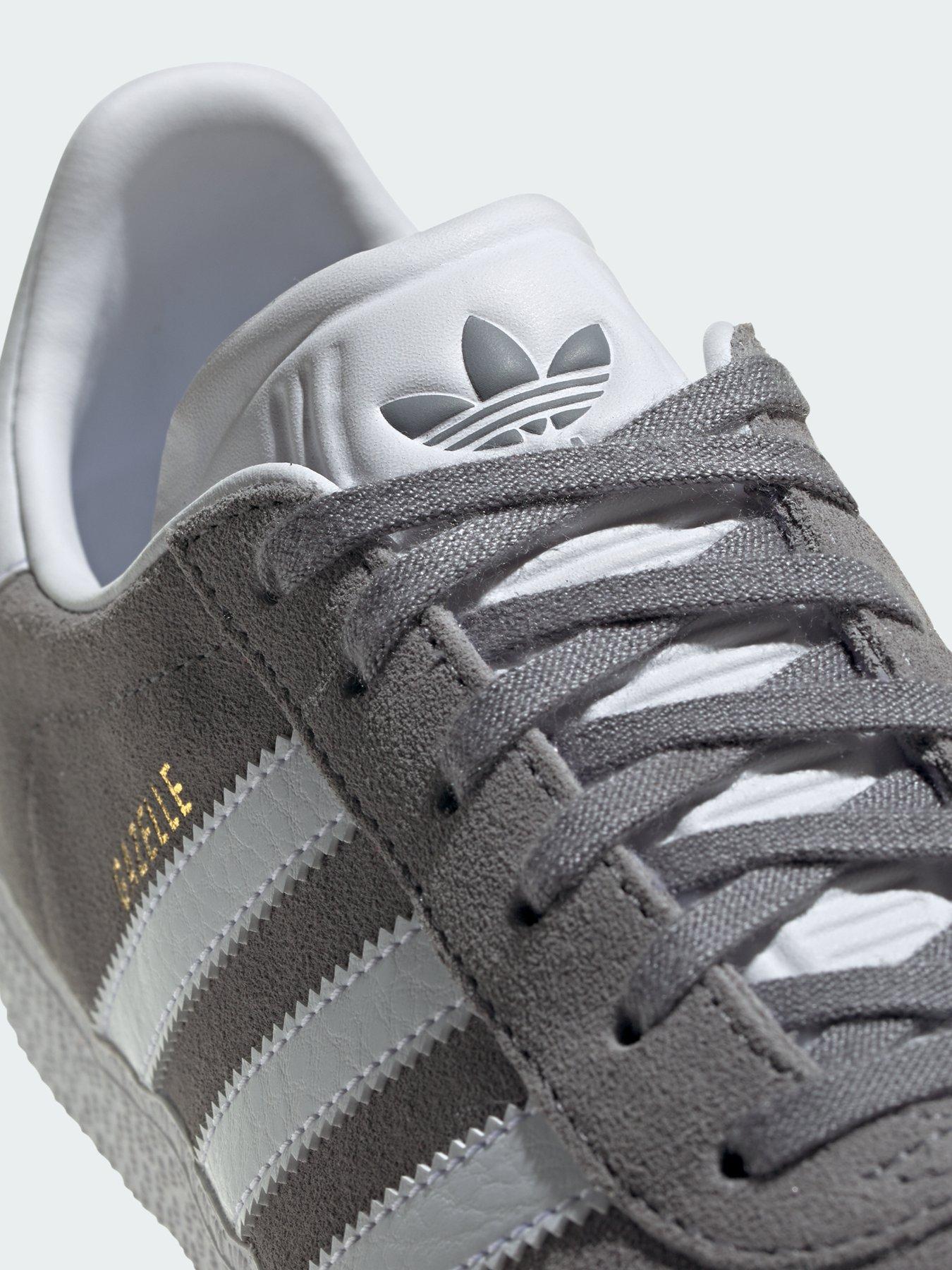 Adidas Originals Gazelle Trainers Adidas Gazelle Og Grey Suede Adidas  Originals Unisex Junior Gazelle Trainers Grey Littlewoods