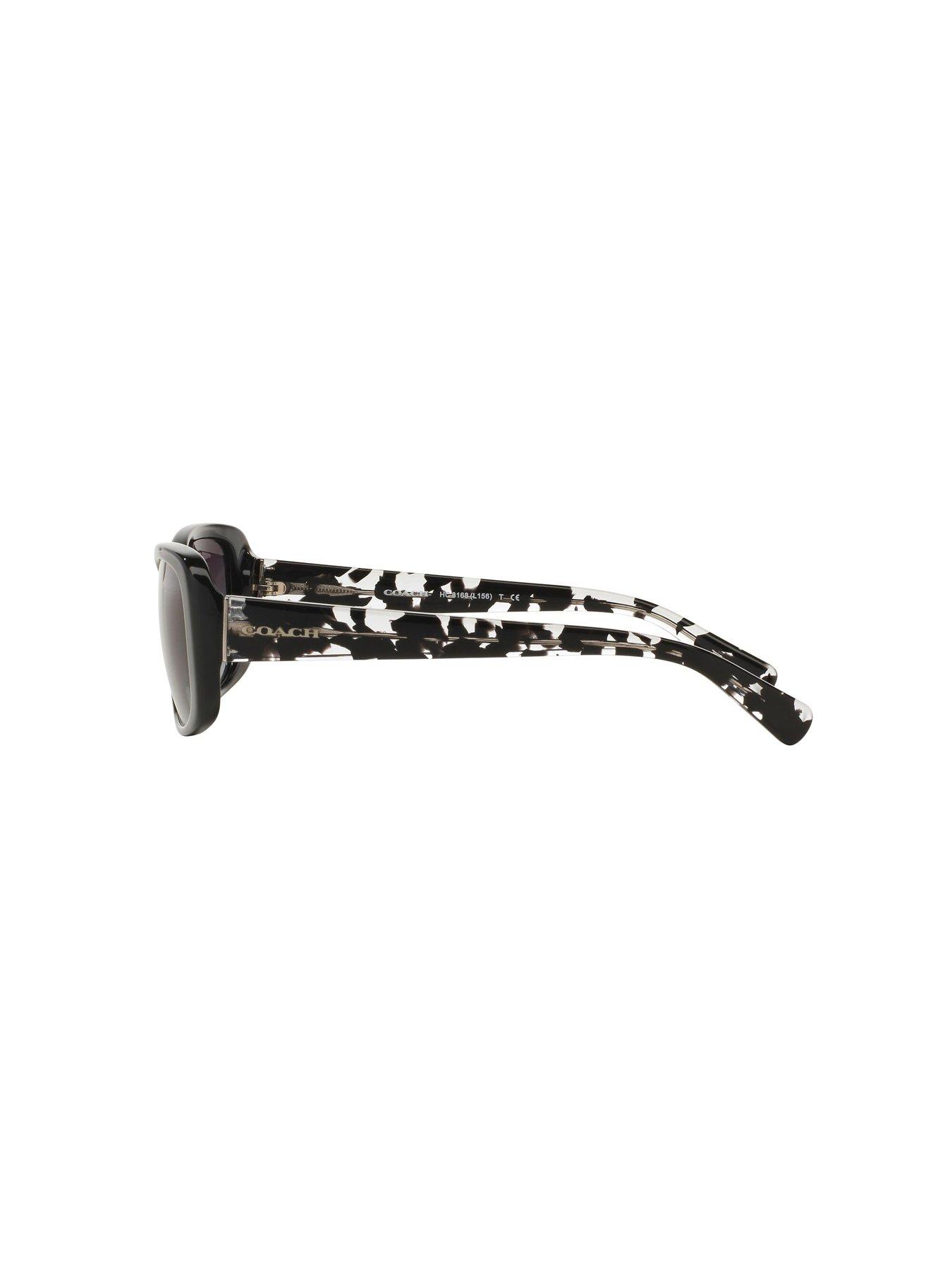  image of coach-black-rectangle-sunglasses