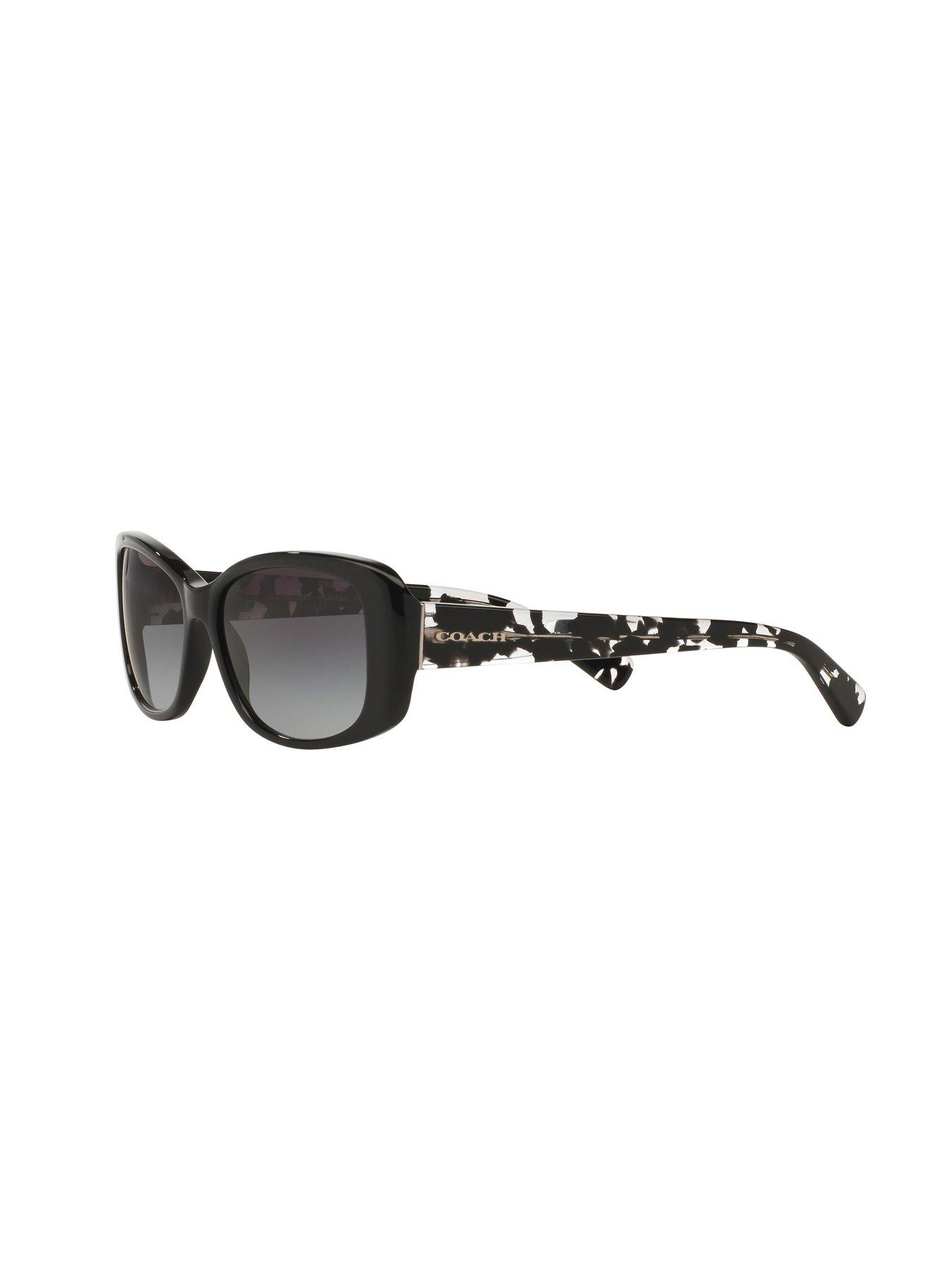 image of coach-black-rectangle-sunglasses