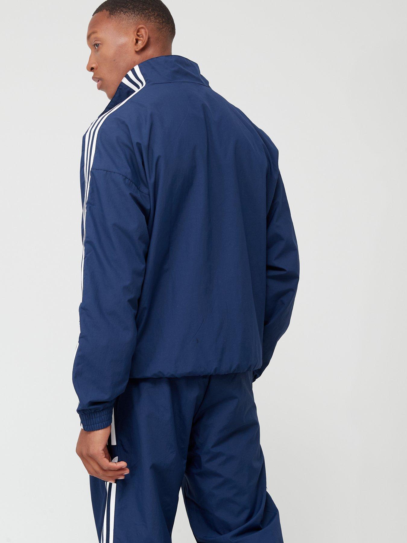 Adidas originals joggers with lock up logo in online navy