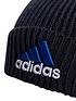  image of adidas-2nbspcol-logo-beanie-hat-navy