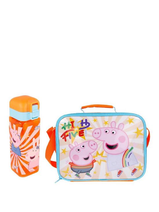 front image of peppa-pig-lunch-bag-amp-water-bottle