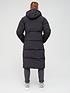  image of didriksons-hilmer-long-quilted-parka-coat-black