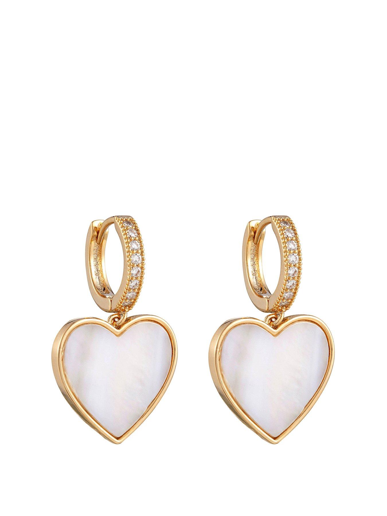 the-love-collection-gold-plated-heart-drop-earrings