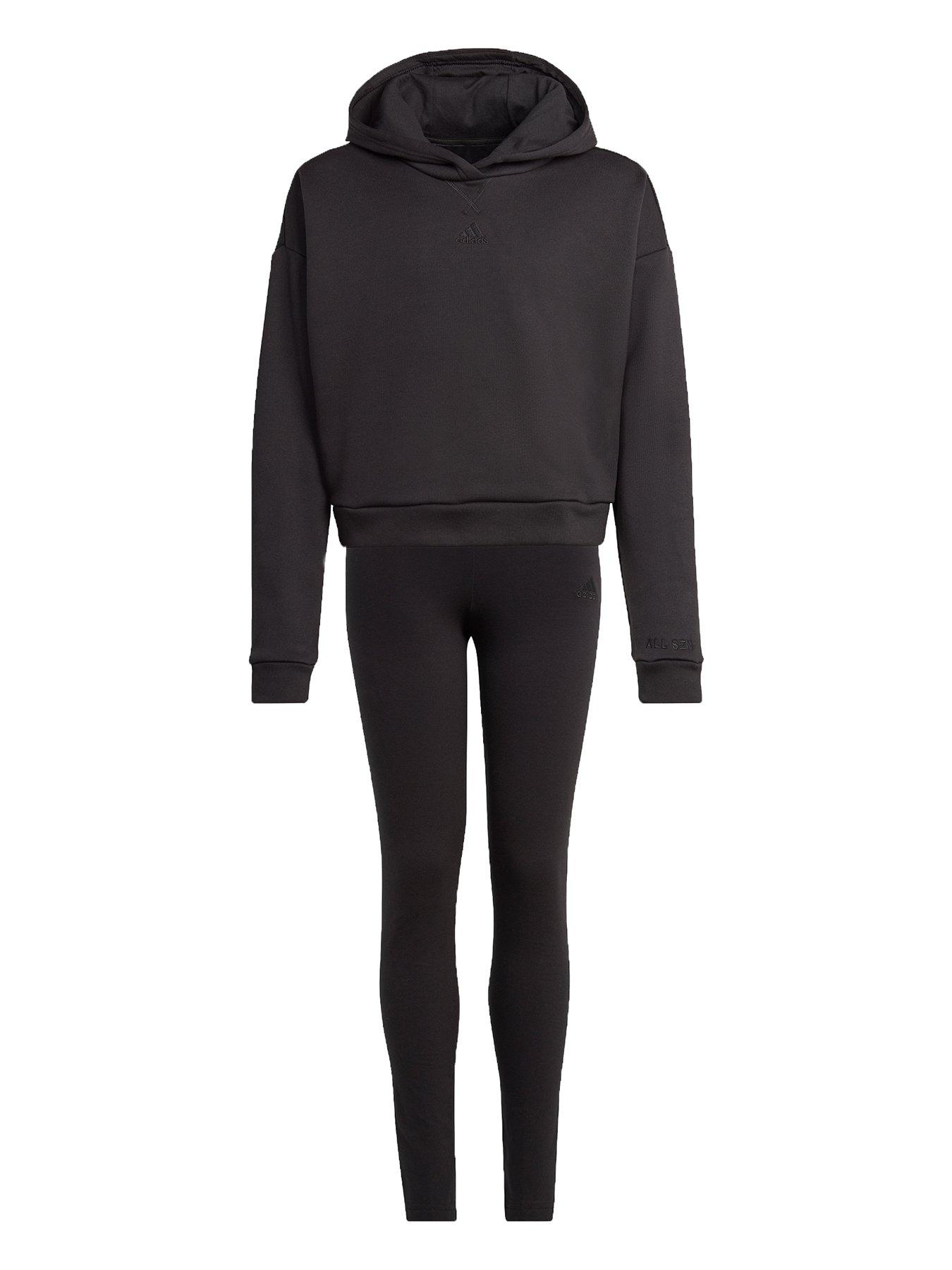  Nike Girl's NSW Tricot Track Suit (Little Kids/Big Kids)  Black/White SM (8 Big Kids) : Clothing, Shoes & Jewelry