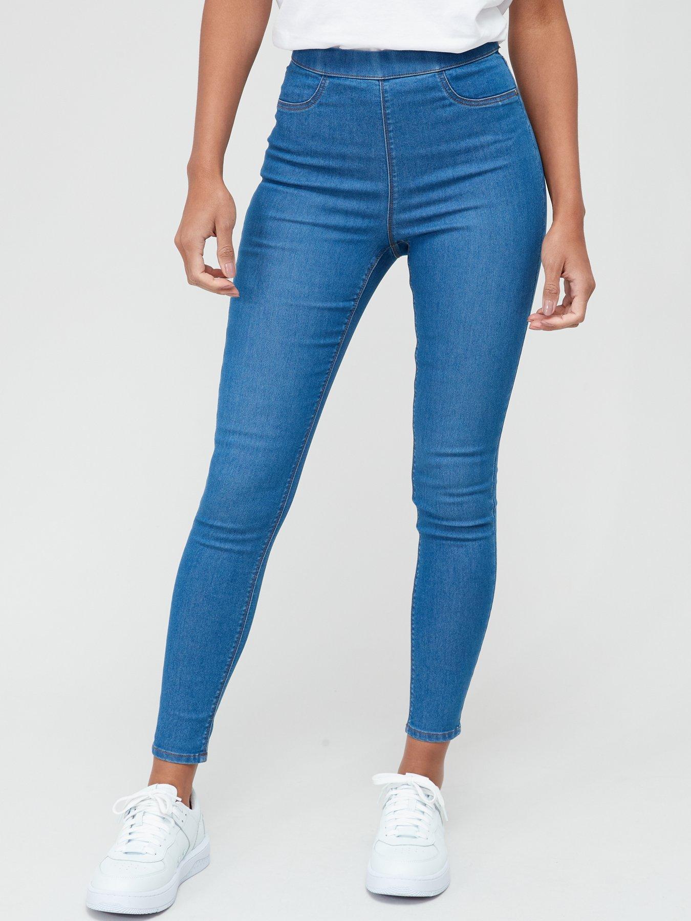 High-waist jeggings