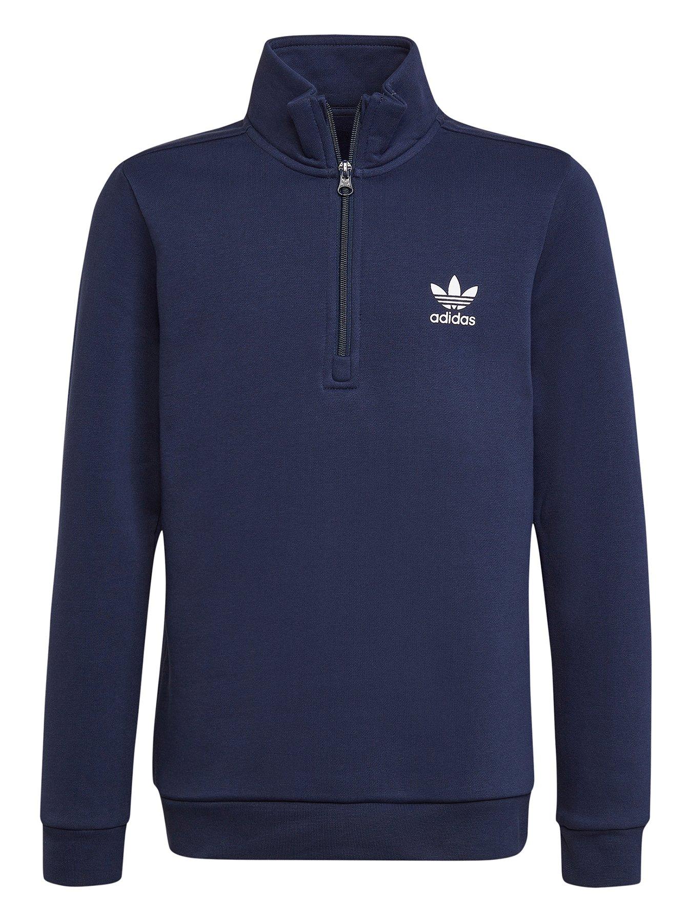 Adidas adicolor hot sale half zip pullover