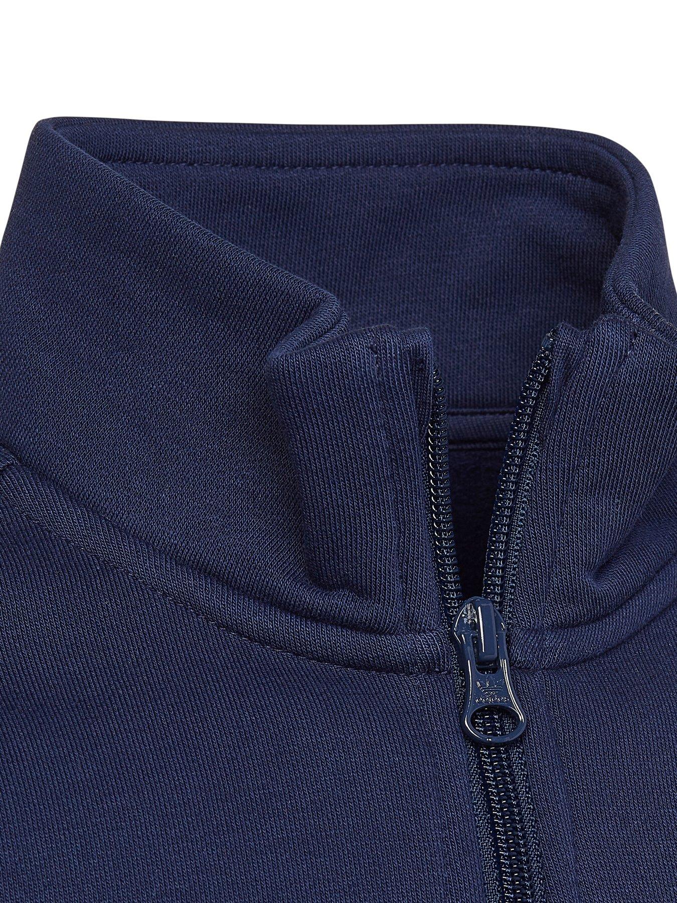 adidas Originals Kids Adicolor Half Zip Sweatshirt - Dark Blue