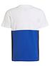  image of adidas-essentials-junior-kids-colourblock-short-sleeve-t-shirt-white