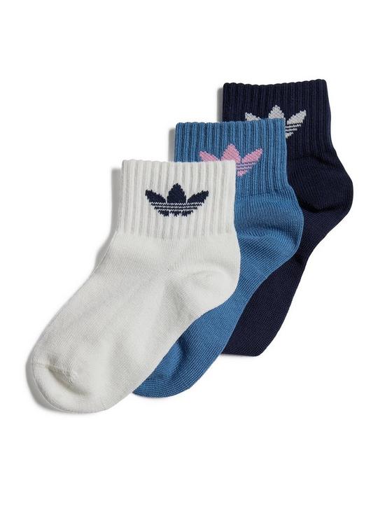 front image of adidas-originals-kids-fun-pack-ankle-3-pack-socks-bright-multi