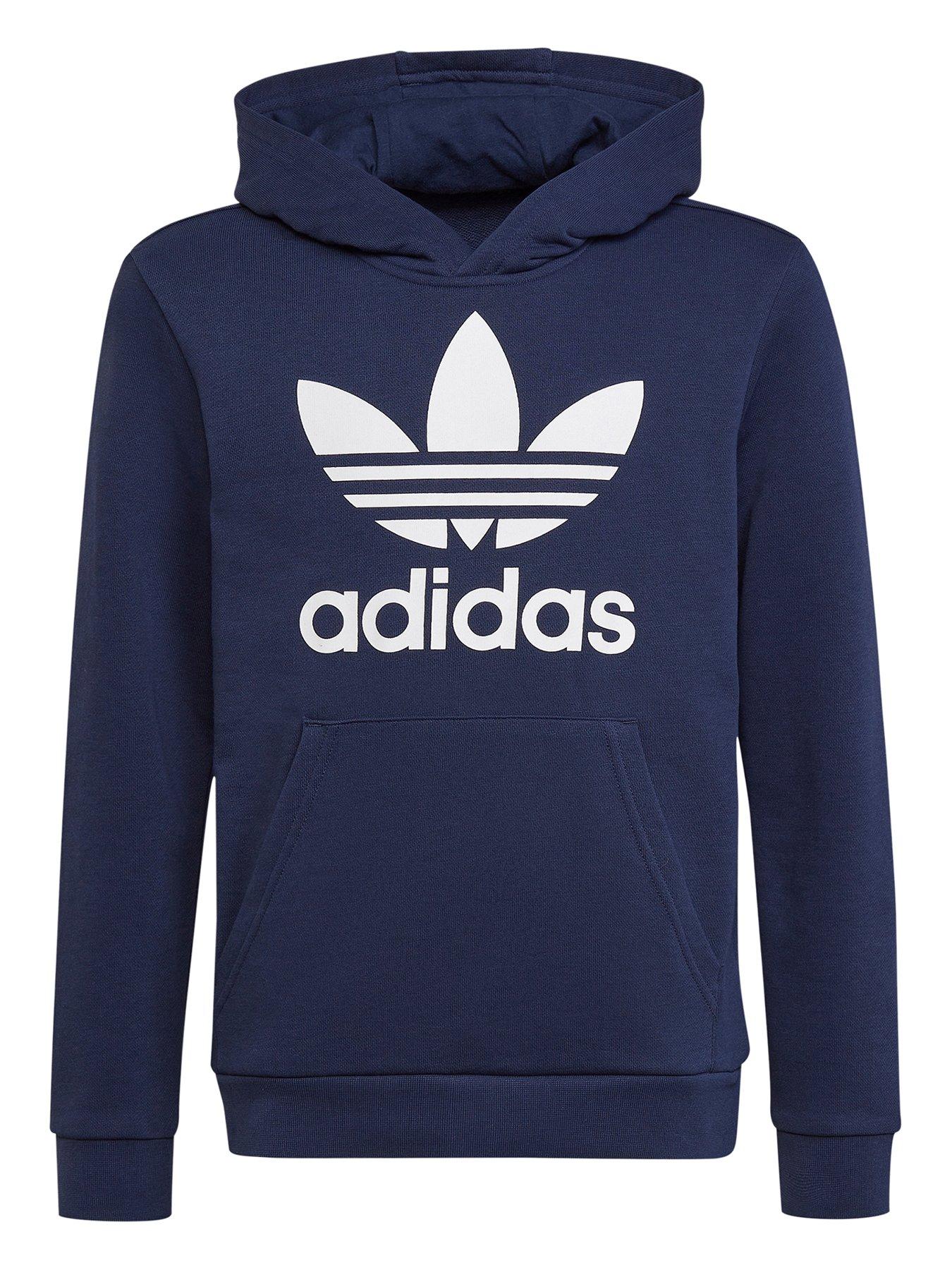 Adidas dark hot sale blue hoodie