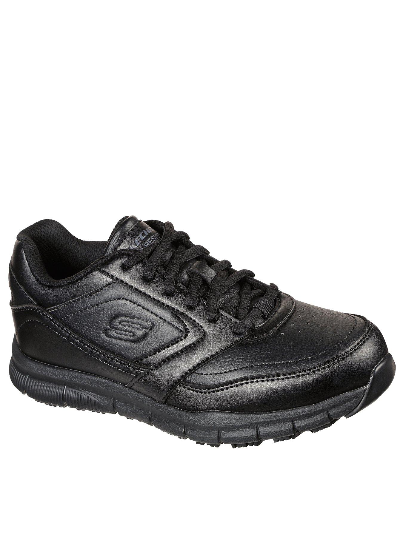 undefined Nampa Workwear Lace Up Athletic Trainer - Black
