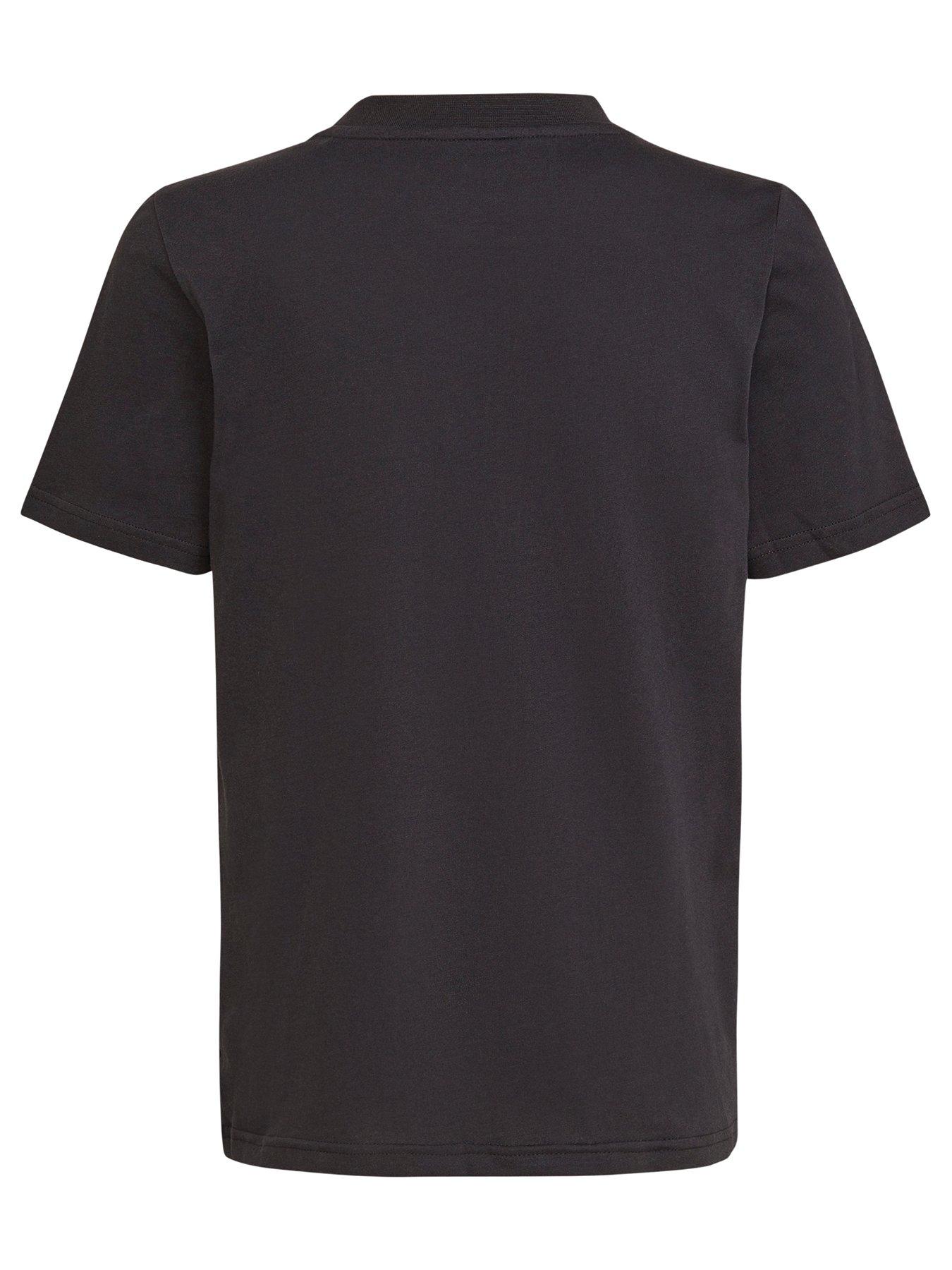  image of adidas-originals-junior-essentials-3-stripe-t-shirt-black