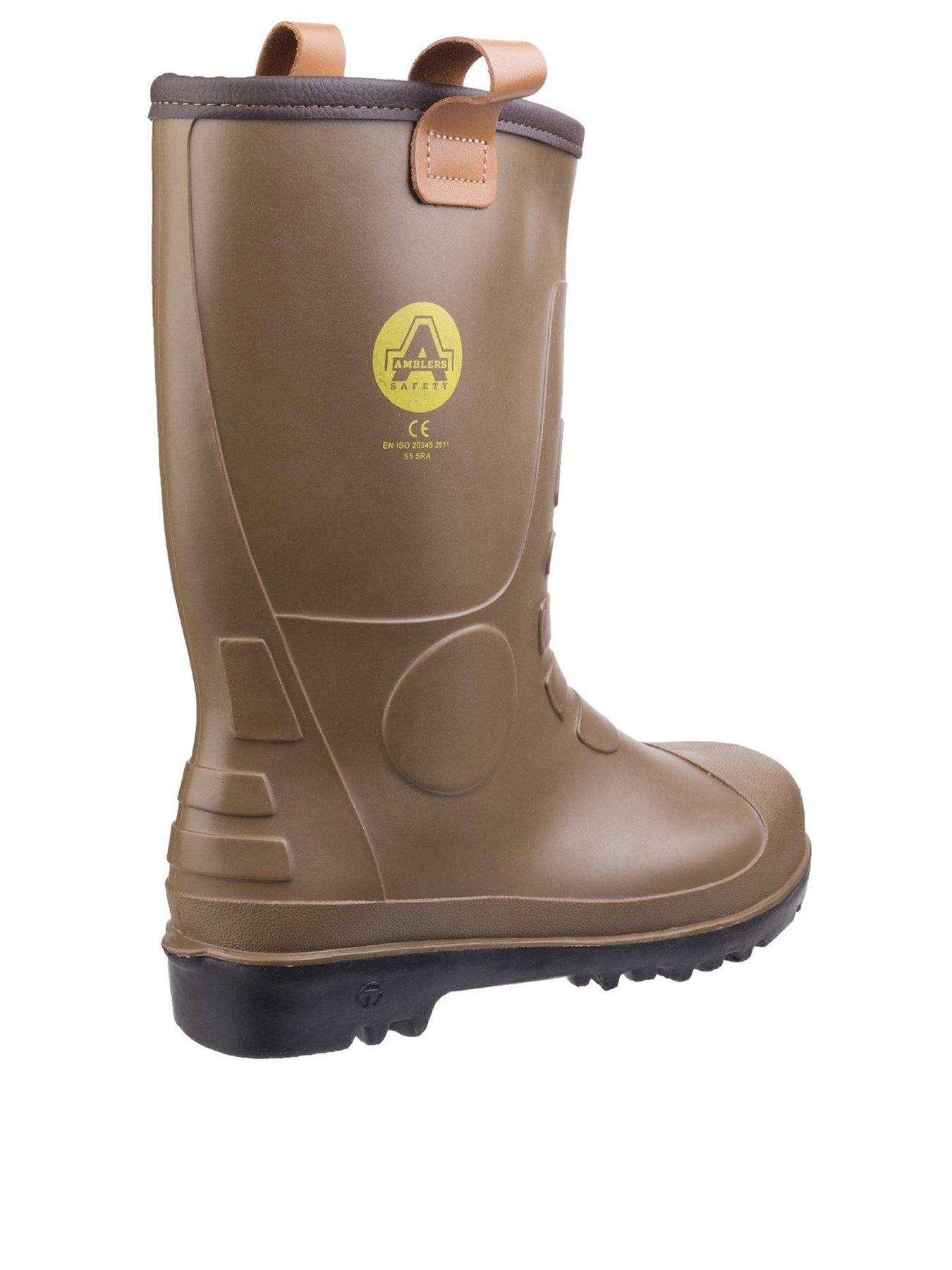 Amblers Fs95 Waterproof Pvc Pull On Safety Rigger Boot Tan 1027