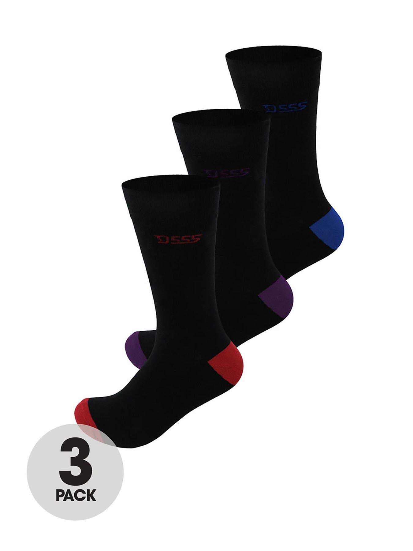 Image 1 of 2 of D555 Phoenix 3 Pack Cotton Rich Luxury Socks
