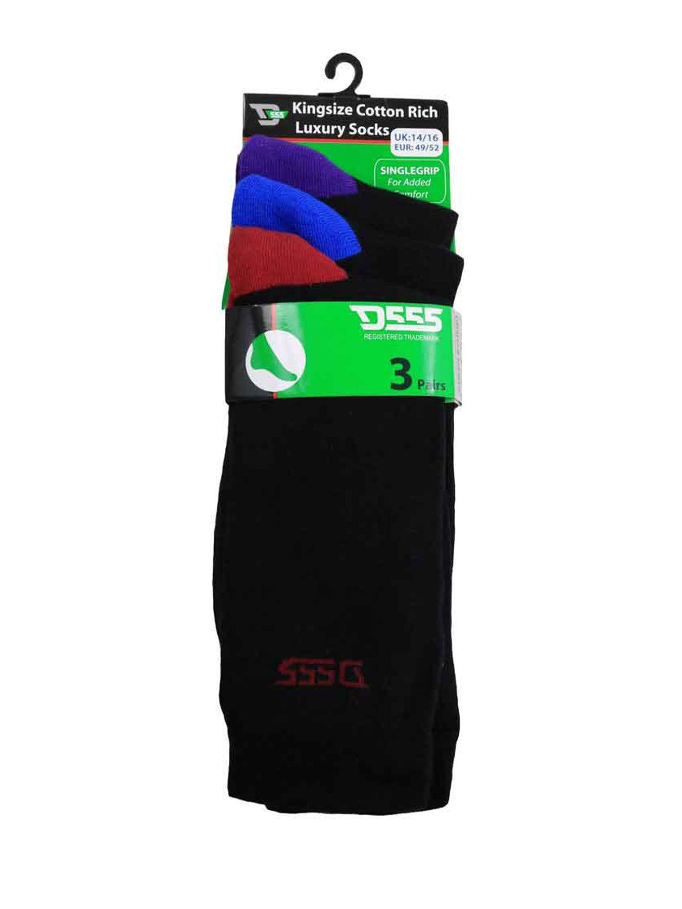 Image 2 of 2 of D555 Phoenix 3 Pack Cotton Rich Luxury Socks