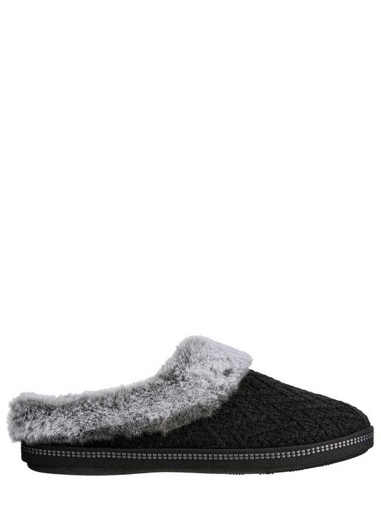 back image of skechers-cosy-campfire-home-essential-slippers-black