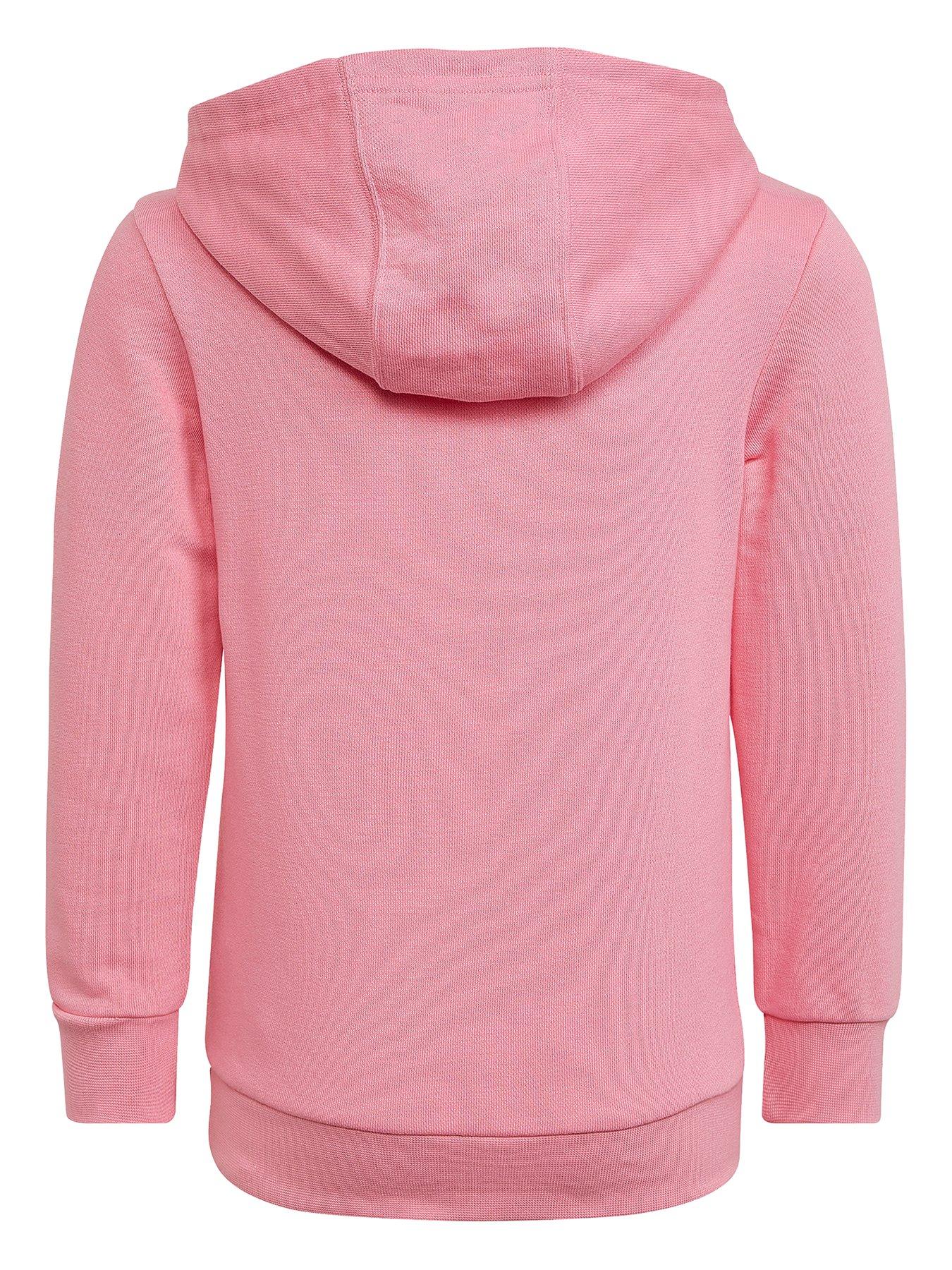 Light pink best sale adidas trefoil hoodie